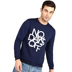 s4c men39s cotton blend round neck regular sweatshirt 1207_m dark blue