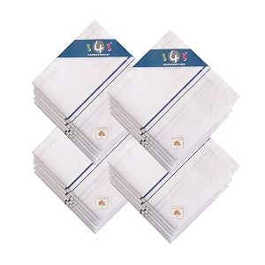 S4S 100 Cotton Premium Handkerchiefs for Men
