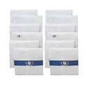 S4S Men's 100% Cotton Essential Handkerchiefs/Hankies for Men