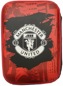 s4square enterprise  3d hardtop premium football pencil box for boys  mu print  boys art eva pencil box set of 1 multicolor