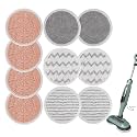S8201 S7001 Steam Mop Pads: 10 Pack Steam Mop Pads for Shark S8201 S8001 S7001 S7000AMZ S7201 S7001TGT Series Steam Mop, Microfiber and Scrubbing Spin Mop Pads for Steam & Scrub Hard Floor Steam Mop