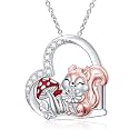S925 Sterling Silver Cute Animal Pendant Necklace for Women Jewelry