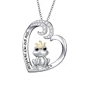 S925 Sterling Silver Cute Animal Pendant Necklace for Women Jewelry