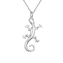 S925 Sterling Silver Cute Animal Pendant Necklace for Women Jewelry