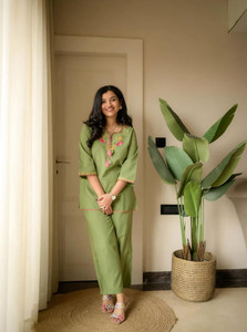 sa2 Women Ethnic Top Pant Set