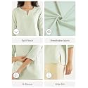 SAADAA Airy Linen Split Neck Short Kurta