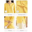 SAADAA Airy Linen Split Neck Short Kurta
