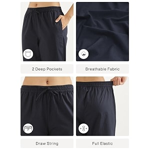 SAADAA Cotton Straight Pants for Women