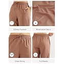 SAADAA Cotton Straight Pants for Women 