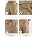 SAADAA Cotton Straight Pants for Women 