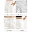 SAADAA Cotton Straight Pants for Women 