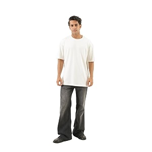SAADAA Mens Oversized Cotton T-Shirt 210