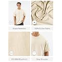 SAADAA Men39s Oversized Cotton T-Shirt 210