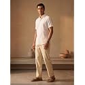 SAADAA Mens 100 Cotton Pants Mid-Rise