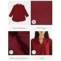 SAADAA Top for Women Viscose Pleated Tops