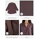 SAADAA Top for Women Viscose Pleated Tops