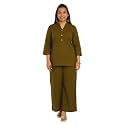 SAADAA Womens Cotton Co-Ord Set Soft