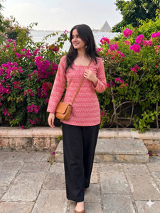 SAADGEE BY KAMLA FABRICS Women Printed Straight