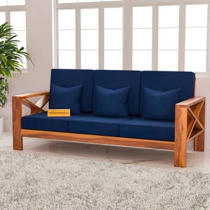 saamenia furnitures Solid Sheesham Wood 3 Seater
