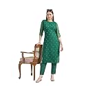 Saanjh Women39s Faux Georgette Embellished Printed Straight