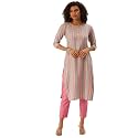 Saanjh Women Printed Regular Kurta with Trousers