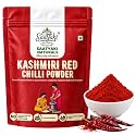 Saatyaki Naturals Organic Kashmiri Red Chilli Powder - 400gm |Mild Spicy Kashmiri Lal Mirch Powder| Pure and Freshly Grounded Spice for Cooking, Marination and Seasoning - Non-GMO, Gluten-Free