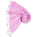 SABA Women And Girl's Fancy Viscose Self Jaquard 3D Design Scarf, Stole