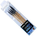 Sabahz Trading Artists Natural Hair MOP Brush Set of 4 (0, 2, 4, 8) (Brown)