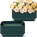 Sabary 12 Pack Large Size 10 x 4 Inch Floral Bowls for Flower Arrangements Flower Foam with Bowl Kit with Floral Foam Blocks for Table Party Wedding Festival Flowers (Rectangle)