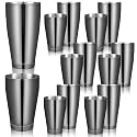 Sabary 12 Pcs Shakers Bartending Boston Cocktail Shaker, Black