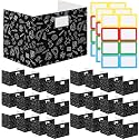 Sabary 24 Pack Desk Dividers for Students,Study,Black