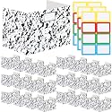 Sabary 24 Pack Desk Dividers for Students,Marble,White