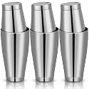 Sabary 6 Pcs Shakers Bartending Boston Cocktail Shaker, Silver