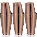Sabary 6 Pcs Shakers Bartending Boston Cocktail Shaker, Bronze