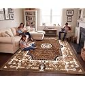 SABIRA Carpet Modern Floral Area Rug Large