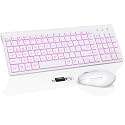 SABLUTE Wireless Keyboard and Mouse Combo, Compact Backlit Scissor Keys