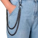 SABOZE Pants Chain Wallet Chain, Layered Chain for Jeans