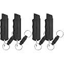 SABRE Pepper Spray-Quick Release Keychain for Easy Carry & Fast Access,Max Police Strength Self Defense OC Spray UV Dye, 10 Sec. SprayTime,Finger Grip - Faster Aim,0.54 fl oz,Secure Safety,(Pack of 2)