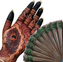 SABZ ORGANICS Organic Mehendi Cones For Hand, Feet And Body Designs With Dark Colour Stain (100 g)