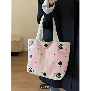 the sack co tote bags for women girls canvas cute tote bags fashion bag for college office