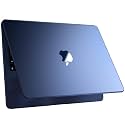 Saco Case Compatible for MacBook Air 15/15.3-Inch (2026-2023) M5 A3448, M4 A3241, M3 A3114, M2 A2941 – Plastic Hard Shell Cover with Liquid Retina Display &amp; Touch ID, Crystal Clear Protective Case