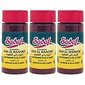 Sadaf Ras El Hanout Seasoning - Ancient Moroccan Blend of Spices - Perfect for your couscous, tagine, b'stila and more (2 Oz bottle, Pack of 3)