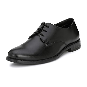 Saddle Barnes Mens Leather Derby Shoes
