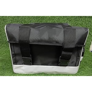 saddle bag 70ltr black both side heavy duty compatible with bullet 350500cc bikes 70 l black