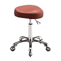 Saddle Stool Ergonomic Saddle Chair Rolling Saddle Stool with Wheels Adjustable Hydraulic Stool with Wheels Suitable for Use in Offices, Dressing Rooms Etc. (Red)