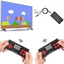 Sadhwanis Tv Video Game Set for Tv Gaming 2 Player Wireless Extreme Mini Game Box with Classic Inbuilt Game Like Super Mario Bros, Contra, Double Dragon 2, Duck Hunt, F1 Race Etc, Black