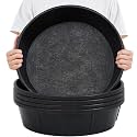 Sadnyy 5 Pcs 12 Quart/ 3 Gallon Rubber Feeder Pan Horse Feed Bucket