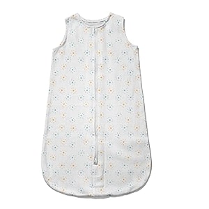 sleeping bag soft cozy cotton muslin sleeping sack pod wearable blanket for newborn babies and infants portable no need for extra cover 12-24m 90cm x 58cm sun large