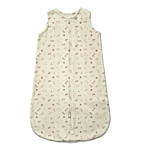 sleeping bag soft cozy cotton muslin sleeping sack pod wearable blanket for newborn babies and infants portable no need for extra cover 12-24m 90cm x 58cm hedgehog large