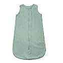 Sleeping Bag Soft Cozy Cotton Muslin Sleeping Sack, Pod, Wearable Blanket for Newborn Babies and Infants Portable No Need for Extra Cover 12-24M+ 90cm x 58cm (Waves, Large)
